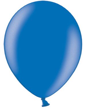 10 st 27 cm – Metallicblå Ballonger