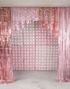 Tosidig Lys Rosa Waffle Folie Ballong for Backdrop/Bakgrunn 55x110 cm