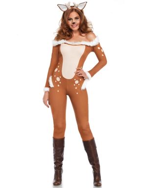 Rådjur Bodysuit Maskeraddräkt (Dam)