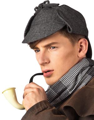 Sherlock Holmes Inspirerad Mössa