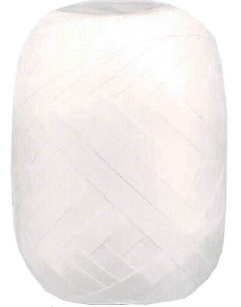 20 meter Vitt Ballongsnöre / Presentband - 5 mm Bred