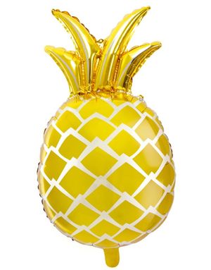 Guldfärgad Ananas-Formad Folieballong 48x67 cm