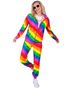 Regnbuefarget Grilldress til Voksen