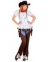 Hvit Bavarian/Oktoberfest Kostymebluse til Dame