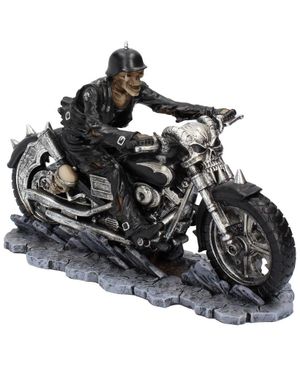 James Ryman Hell on the Highway - Motorcykelfigur med Skelett 20 cm