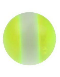 Yellow and White Akrylkula till 1,6 mm Stång