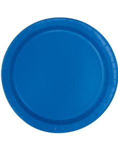 20 st Royalblå Små Papptallrikar 17 cm