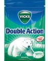 Vicks Double Action - Sockerfria Halspastiller med Eukalyptus och Mentol 72 gram