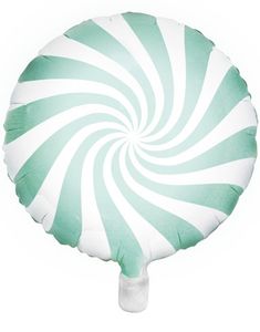 Mintgrön Candy Mönstrad Folieballong 45 cm