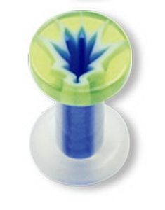 Blue Weed Akryl - Piercing Plugg