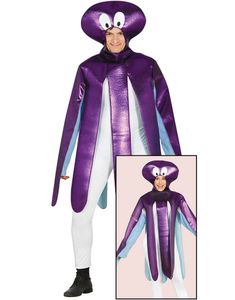 Lila Bläckfiskkostym Unisex