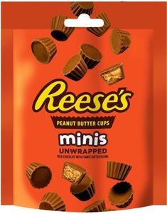 Reese's Mini Peanut Butter Cups Utan Inslagning - Påse 68 Gram (USA Import)