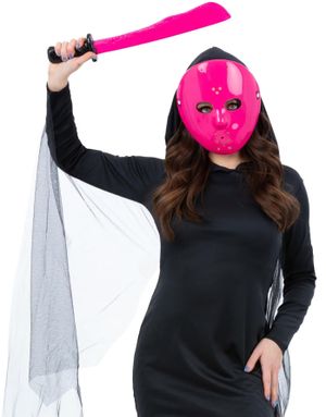 Rosa Hockeymask och Machete