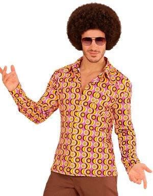 70 Tals Retro Disco Kostymskjorta till Man