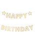Happy Birthday Girlander 220x14,5 cm – Klassisk og Elegant Bursdagsdekor