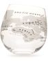 2 stk Globe Rocker Whiskeyglass med Rund Bunn og Verdenskartmotiv 300 ml