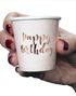 10 st "Happy Birthday" Roséguld Shotglas i Papper