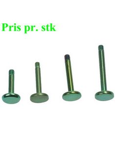 Grön Labrett Stång i Titan till 1,6 mm Kula