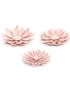 3 stk Pudderrosa DIY Blommor 7 cm