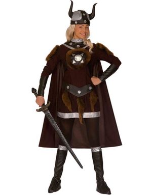 Kvinnlig Viking Kostym