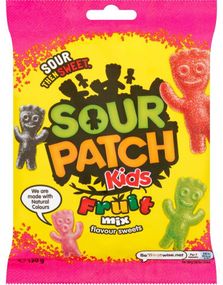 Sour Patch Kids Fruit Mix - Kjempesur Vingummmi 130 gram