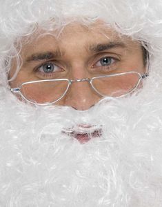 Jultomtens Silverfärgade Glasögon 