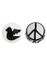 Peace - Vit Akrylkula