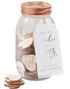 Wishing Jar/Gjestebok med 100 Trehjerter - Botanisk Bryllup