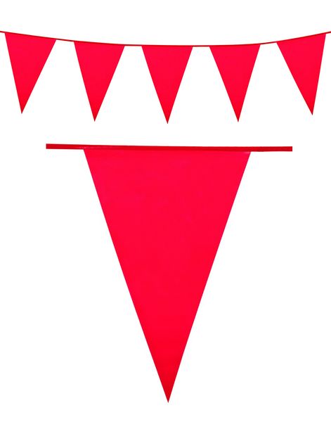 Röd Banner med Stora Vimpel Flaggor 10 meter