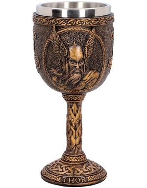 Bronsfärgad Thor Dryckesbägare 17 cm