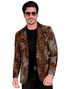 Leopardmønstret Blazer til Mann - XL