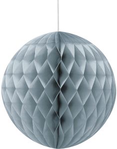 1 st Silverfärgad Honeycombboll  20 cm