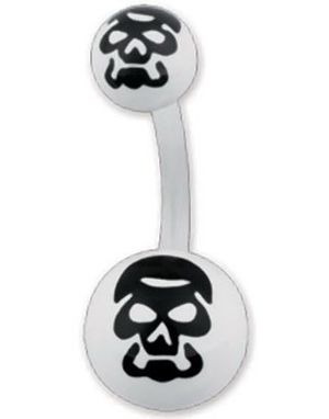 Demon Vit Navelpiercing