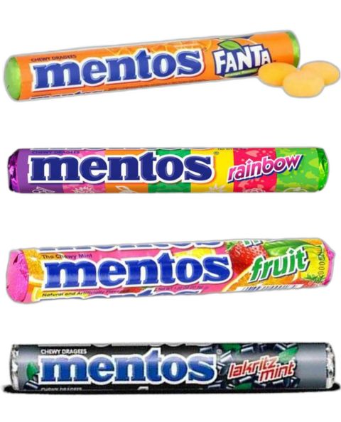 Taste Them All - Mentos Rulle - Fyra Smaker - Paketerbjudandene