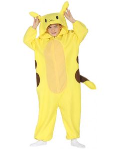 Pokemon Inspirerad Pikachu Barnkostym