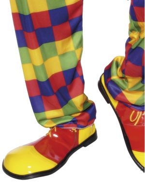 Gula och Röda Clownskor till Vuxen