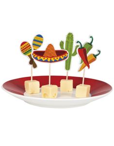 12 stk Matflaggor - Taco Fiesta