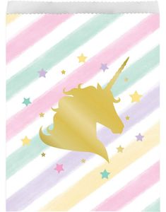 10 stk Godispåsar - Golden Unicorn