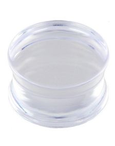 Genomskinlig Akryl Piercing Plugg