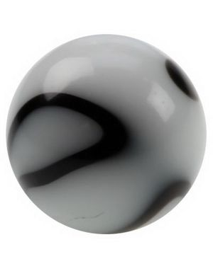 Marble Ball - Vit Akrylkula