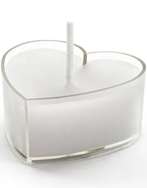 10 st Hjärtformade Stakljus - 4 cm