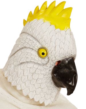 Heltäckande Kakadua Latexmask