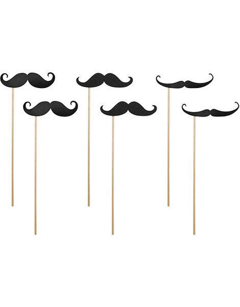 6 stk Mustascher Selfie/Fotoeffekter