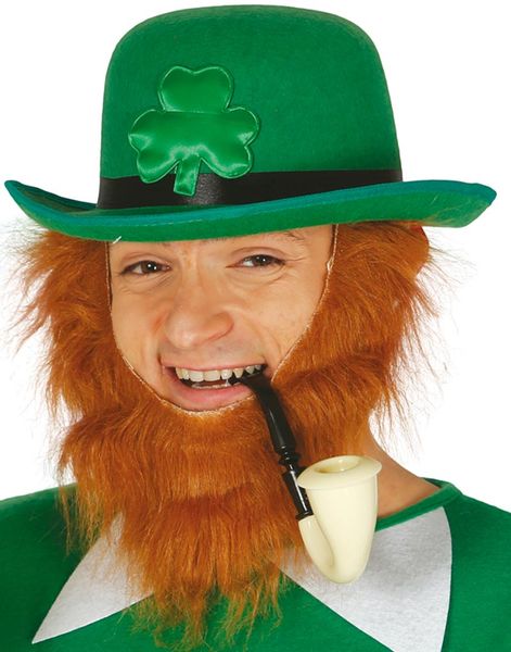 St. Patricks Day Bowlerhatt med Band och Treklöver
