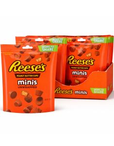 7 st Reese’s Mini Peanut Butter Cups Unwrapped - Hel Kartong 1,29 kg (USA Import)
