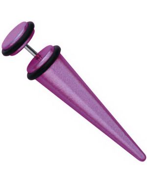 Fake Expander Metallic Purple - Fejkpiercing