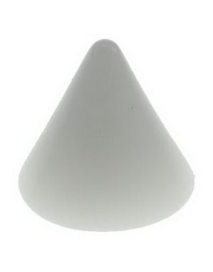 White Spike - 3 mm Akrylkula till 1,2 mm stång