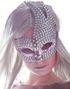 Silverfärgad Venetiansk Lyxig Ögonmask