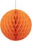 Orange Honeycomb Ball Välj Storlek 10-20 Cm