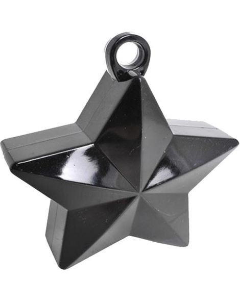 Ballongvikt med Stjärnform - Metallic Svart